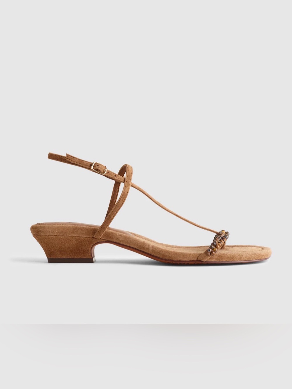 The Maycie Asymmetric T-Strap Sandal